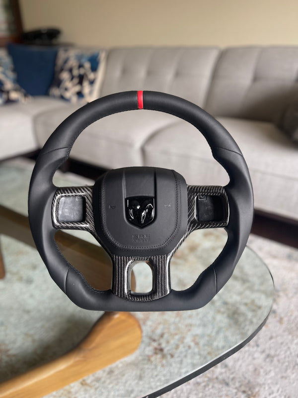 4TH GEN RAM 1500 CUSTOM STEERING WHEEL