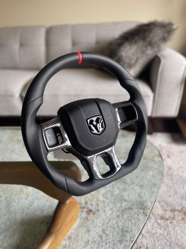 4TH GEN RAM 1500 CUSTOM STEERING WHEEL