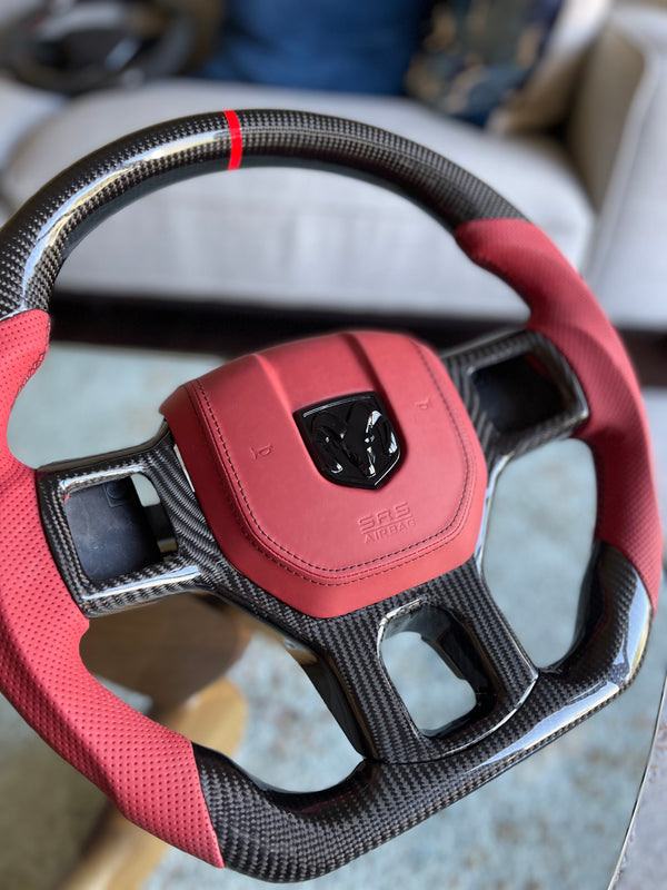 4TH GEN RAM 1500 CUSTOM STEERING WHEEL