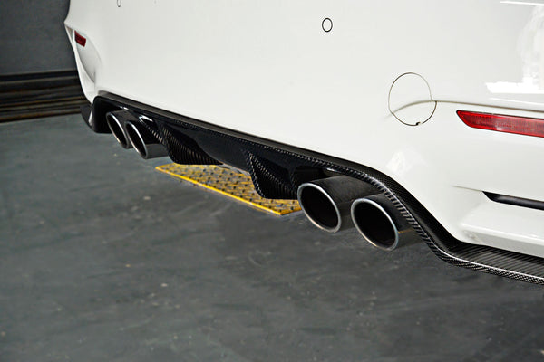 F80/F82 3D Carbon Fiber Rear Diffuser