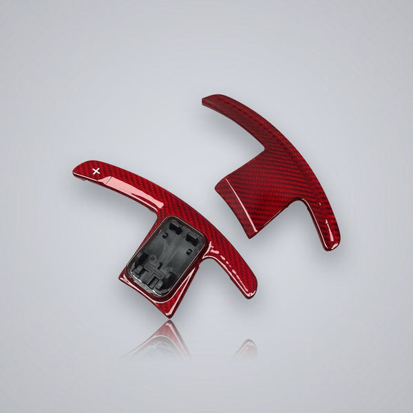 Carbon Fibre Paddle Shifters (Red +/-)