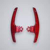 Gloss Carbon Paddle Shifters V2 (Red +/-)