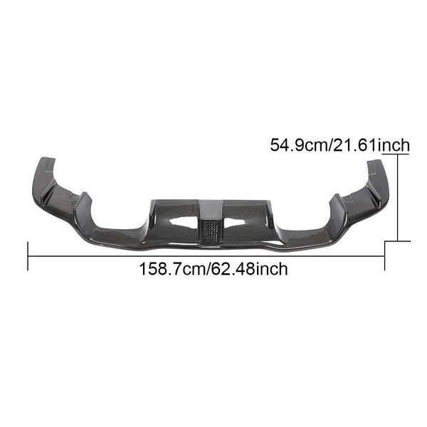 F87 M2 Kholen Carbon Fiber Rear Diffuser