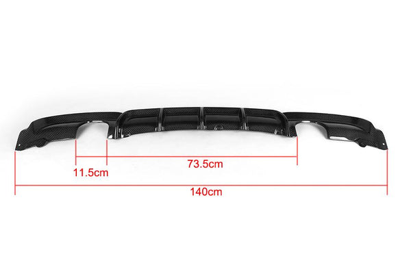 F30 Dual-Tip MP Carbon Fiber Rear Difffuser