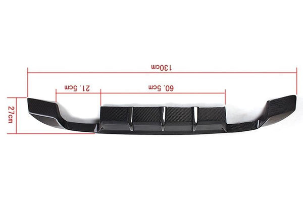 BMW E92 3 Series M Tech DTM Carbon Fiber Rear Diffuser - Quad