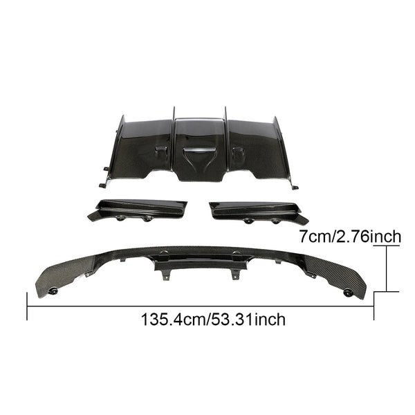 F80/F82 PSM Carbon Fiber Rear Diffuser